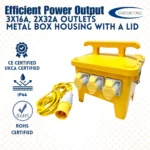 5Way Splitter Box 110V 2x32amp Outlets 32amp Plug - (10884)