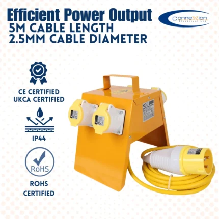 4 Way Splitter Box 110V 4x16amp Outlets 16amp Plug - (10896)
