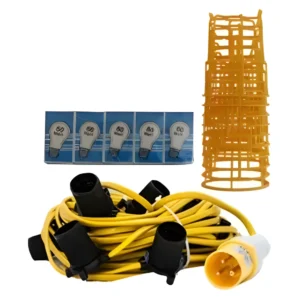 110V Festoon Lighting Kit 22m BC 16A Plug – (10930B-BC)