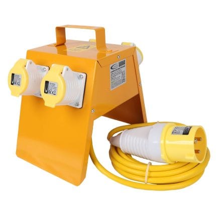 4 Way Splitter Box 110V 4x16amp Outlets 16amp Plug - (10896)