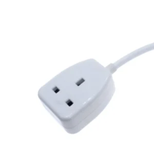 2m Extension Cable 1.25mm 13A Plug Socket UK