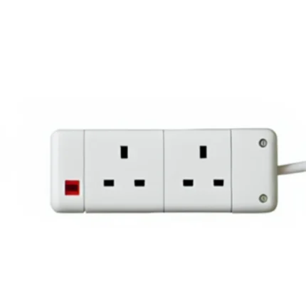 2 Gang 3m Extension Cable 1.25mm 13amp Plug and Sockets - (10751)