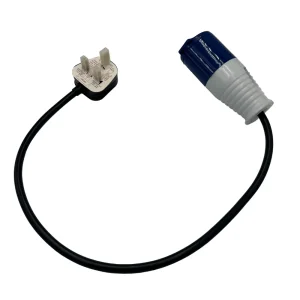 240V 0.5m Fly Lead 13A Adapter Plug and Coupler – (10872)