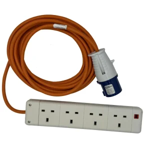 4-Way Caravan Hookup Extension 7m 16A Plug – (30503)