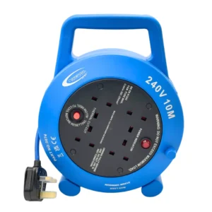 4-Way 10m Extension Reel 4x13A Sockets & Plug