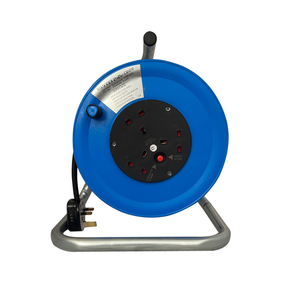 240V Cable Reel 15m 1.25mm 3x13amp Sockets and Plug - (4015) 240V Cable Reel 15m 1.25mm 3x13amp Sockets and Plug - (4015)