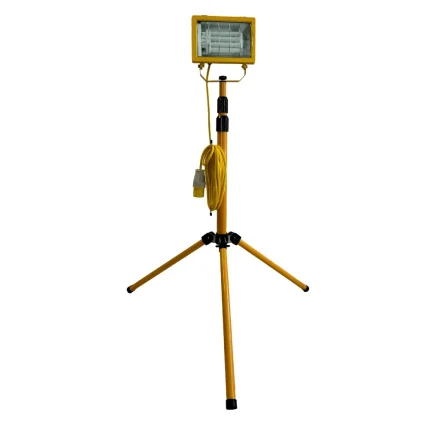 110V Folding Telescopic Tripod Light 500W 5m 16amp - (10923)