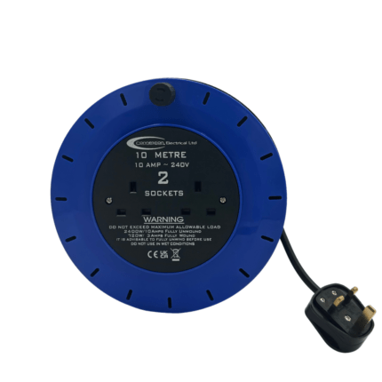 2 Way Cassette Extension Reel 10m 2x13amp Sockets - (5070)2 Way Cassette Extension Reel 10m 2x13amp Sockets - (5070)