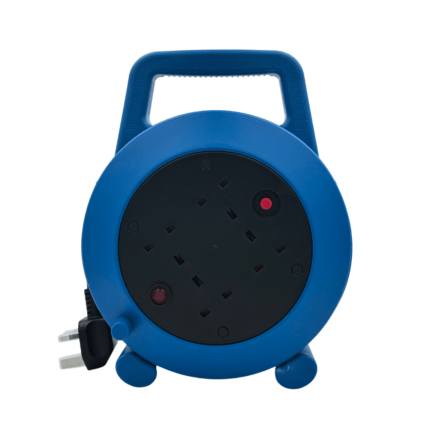 4 Way 10m Extension Lead Reel 4x13amp Sockets and Plug - (5074)