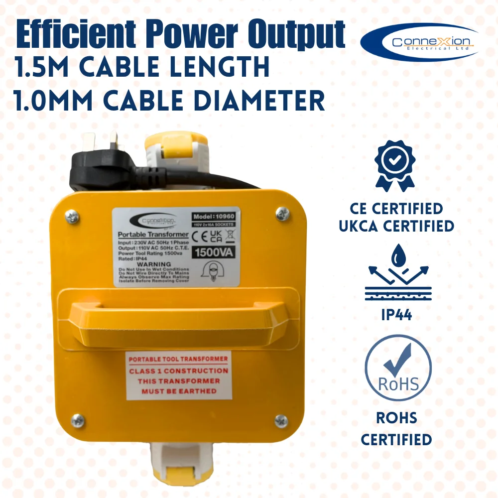 75 1.5kVA Portable 110V Transformer Lightweight - Image 1