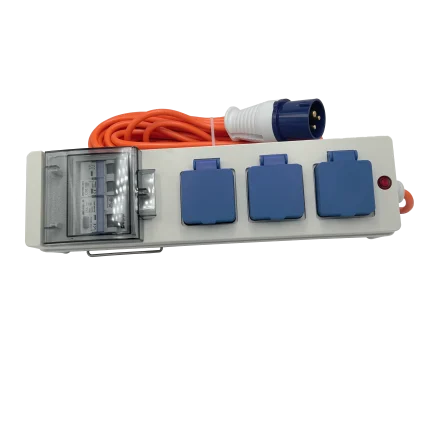240V Mobile Mains Power Unit 13amp Sockets 16amp Plug - (30505)