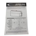 240V LED Bulk-Head Worklight 6w Red Lens IP65