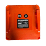 Portable power generator on wheels side view