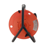 Heavy-duty 240V blue cable reel with 13A plug and 25m trailing lead