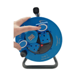 240V industrial blue cable reel 25m