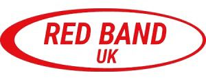 Red Band logo representing confectionery sweets and candy brand identity