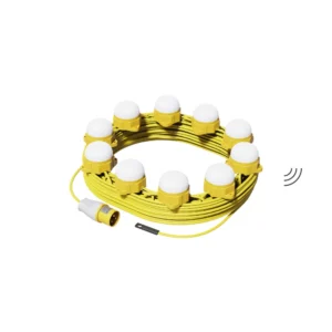 110V 10 Head LED Festoon Kit 22m 16A Motion Sensor (10936)